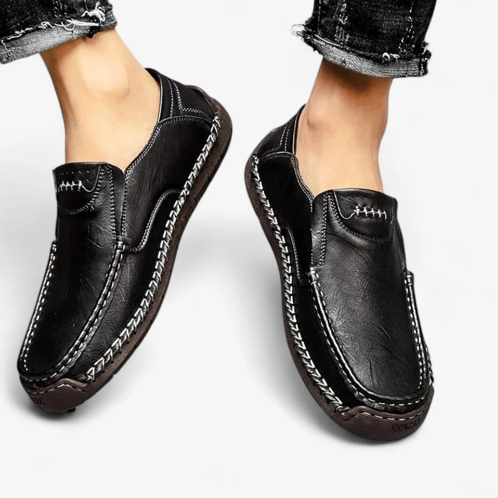 AtelierMocassin Mocassins Homme Cuir Noir Confort – Souplesse et Style