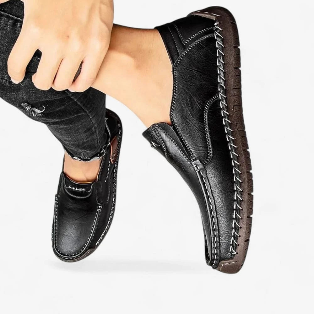 AtelierMocassin Mocassins Homme Cuir Noir Confort – Souplesse et Style