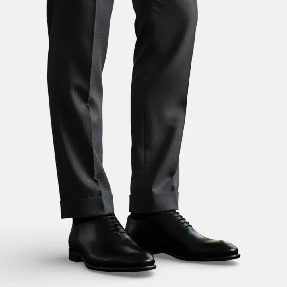 AtelierMocassin Mocassins Homme d'Affaire en Cuir Noir Derby