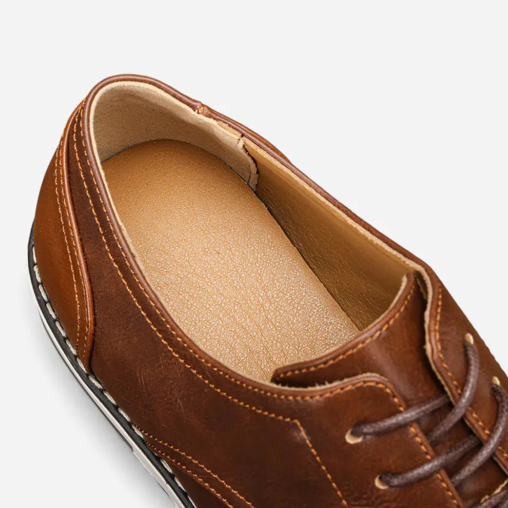 AtelierMocassin Mocassins Homme Derby en Cuir Marron