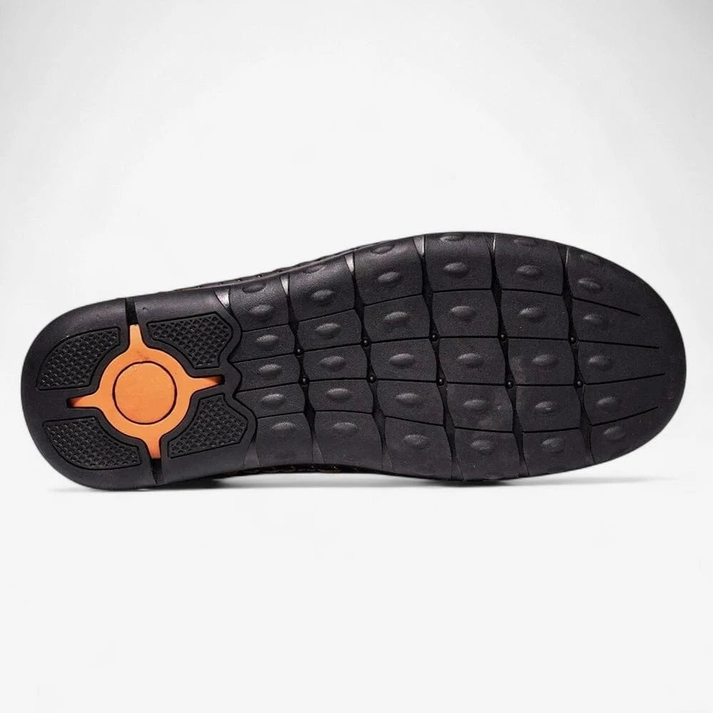 AtelierMocassin Mocassins Homme en Cuir Marron Casual à Lacets – Style Confort et Moderne