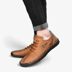 AtelierMocassin Mocassins Homme en Cuir Marron Casual à Lacets – Style Confort et Moderne
