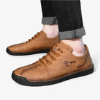 AtelierMocassin Mocassins Homme en Cuir Marron Casual à Lacets – Style Confort et Moderne