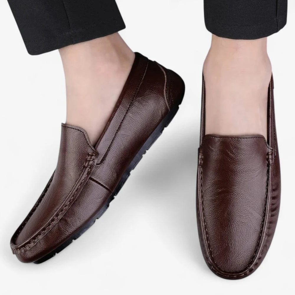 AtelierMocassin Mocassins Homme en Cuir Marron – Confort & Élégance