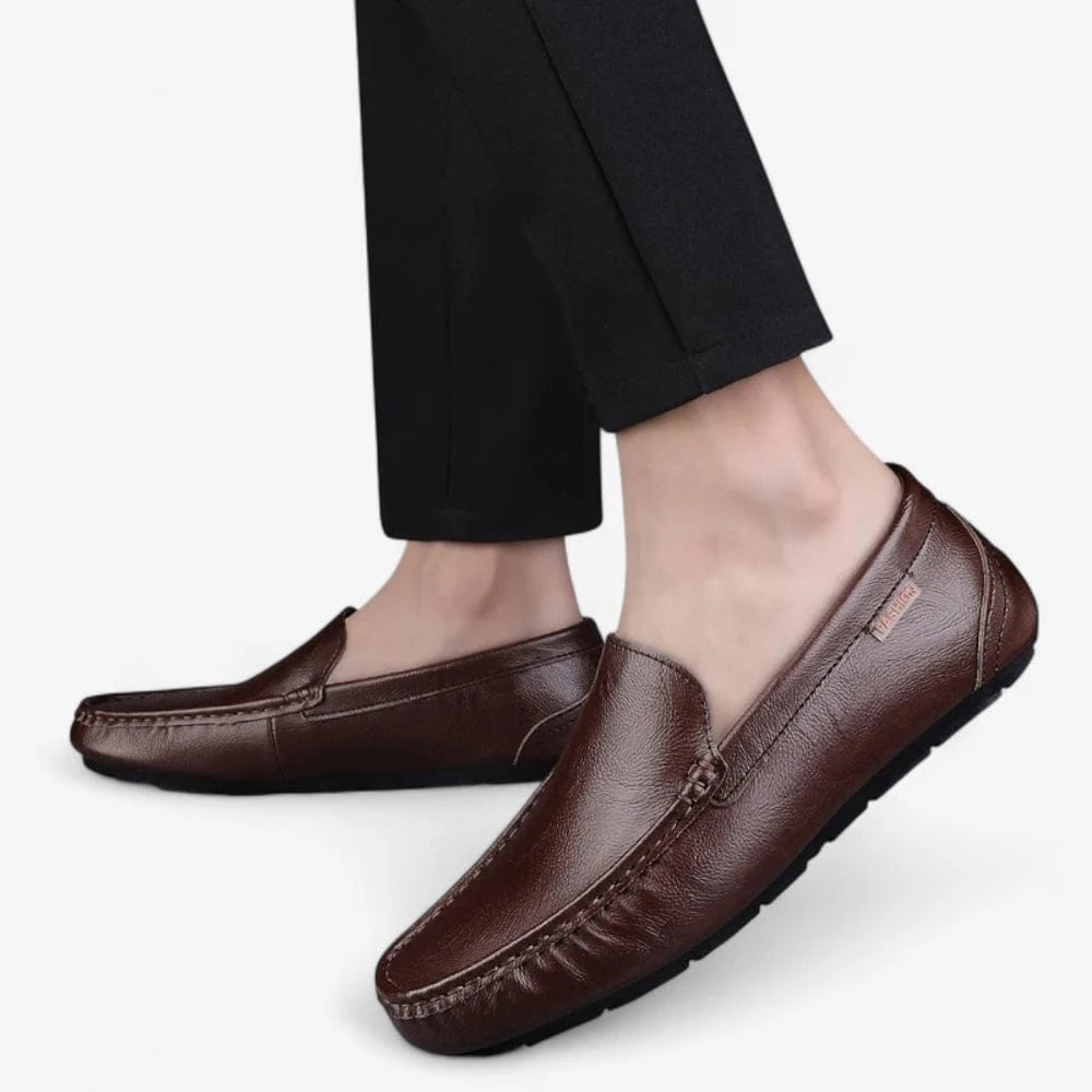 AtelierMocassin Mocassins Homme en Cuir Marron – Confort & Élégance
