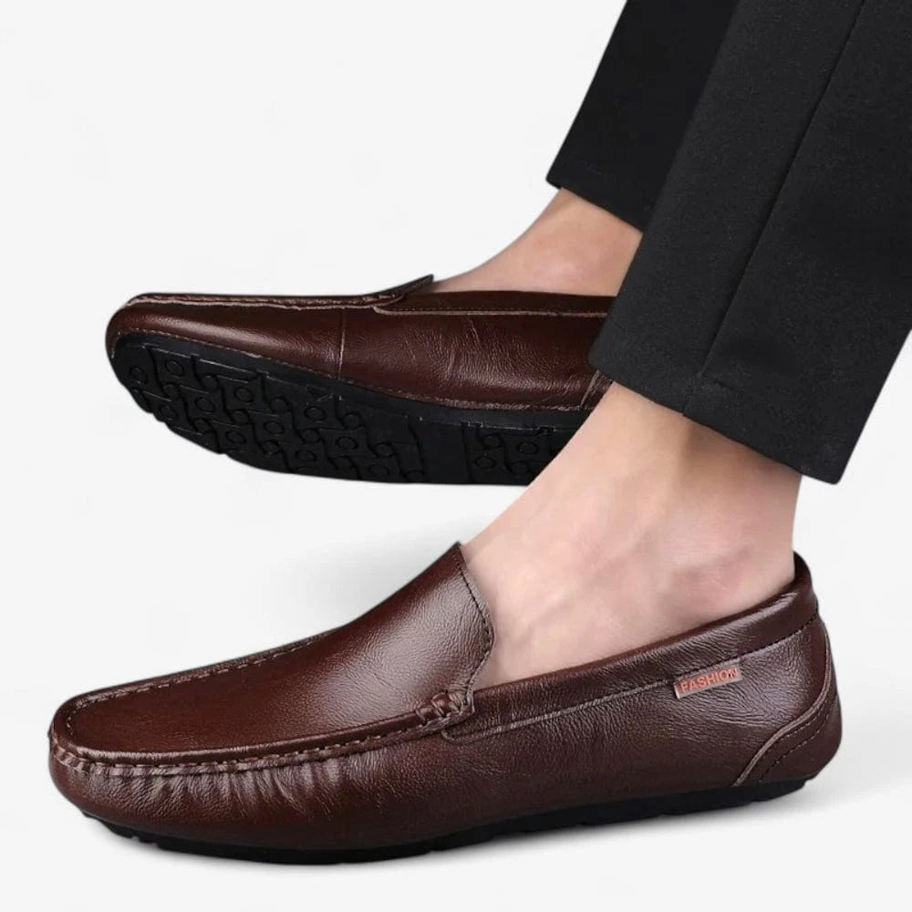 AtelierMocassin Mocassins Homme en Cuir Marron – Confort & Élégance