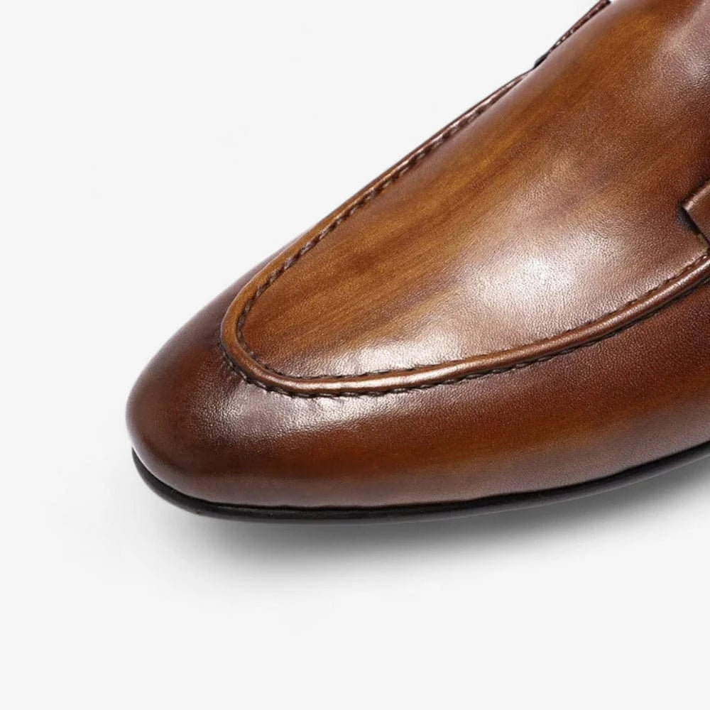 AtelierMocassin Mocassins Homme en Cuir Marron – Élégance Classique