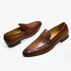 AtelierMocassin Mocassins Homme en Cuir Marron – Élégance Classique