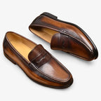 AtelierMocassin Mocassins Homme en Cuir Marron Souple