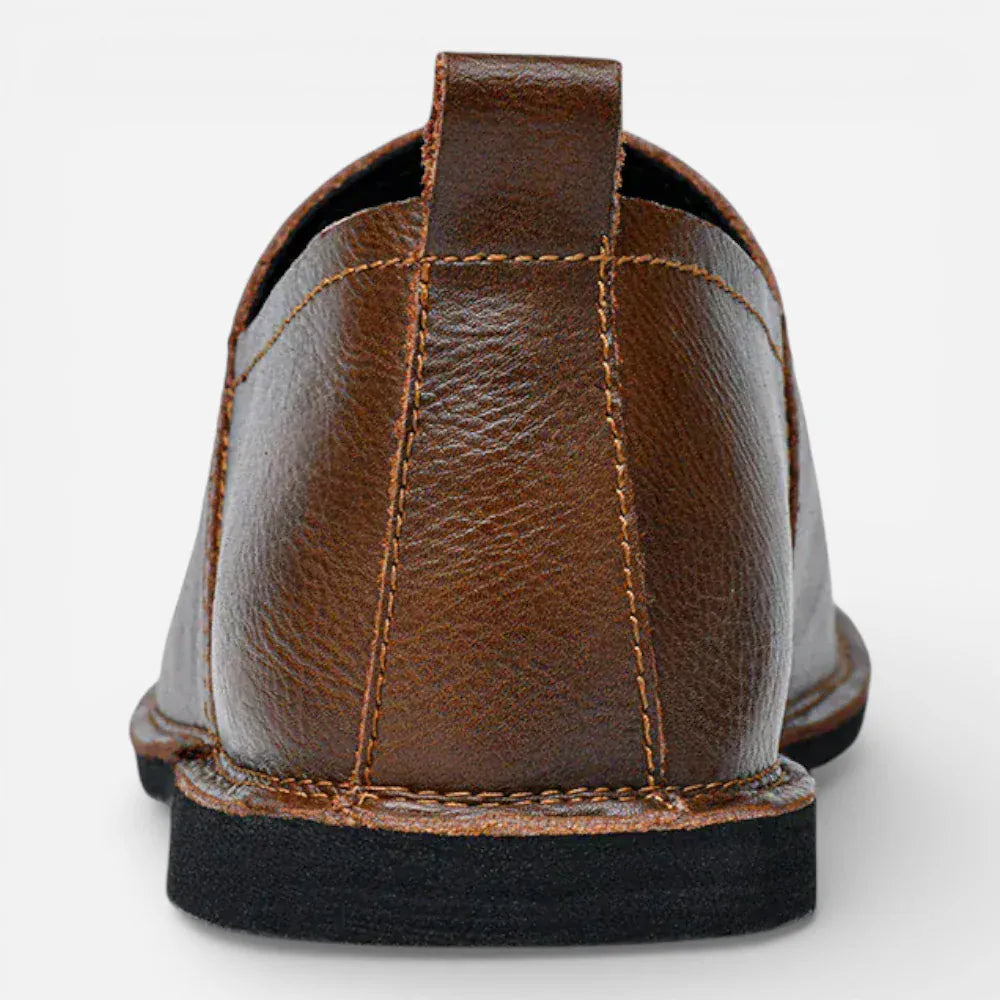AtelierMocassin Mocassins Homme en Cuir Marron Souple