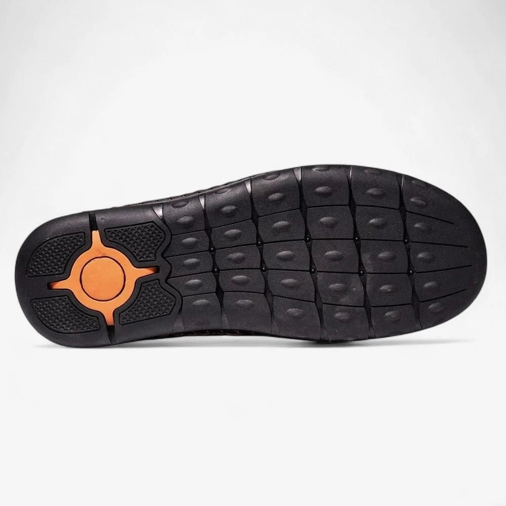 AtelierMocassin Mocassins Homme en Cuir Noir Casual à Lacets – Style Confort et Moderne