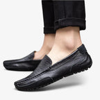 AtelierMocassin Mocassins Homme en Cuir Noir Driver – Style et Confort