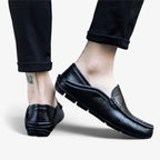 AtelierMocassin Mocassins Homme en Cuir Noir Driver – Style et Confort