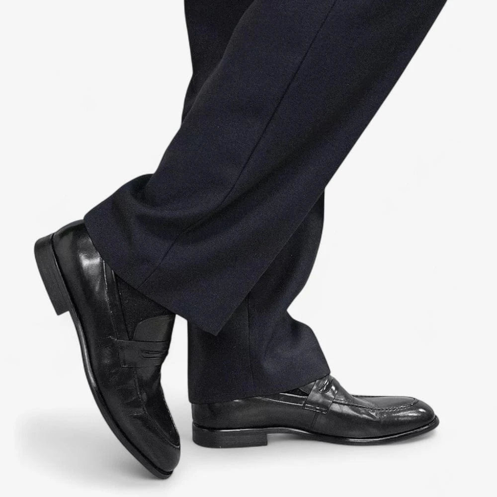 AtelierMocassin Mocassins Homme en Cuir Noir Souple