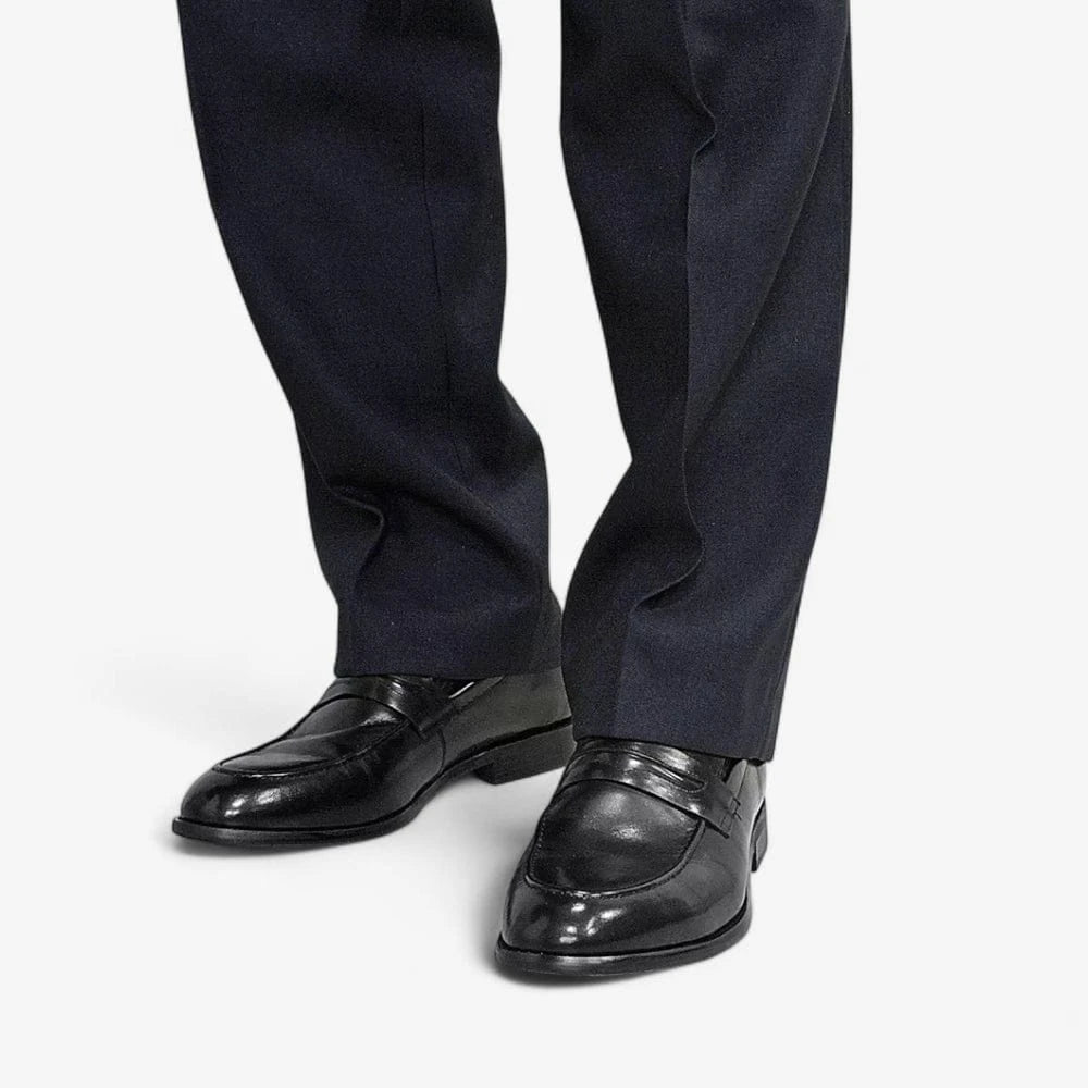 AtelierMocassin Mocassins Homme en Cuir Noir Souple