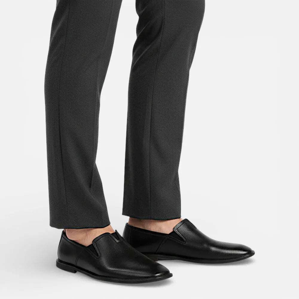 AtelierMocassin Mocassins Homme en Cuir Noir Souple