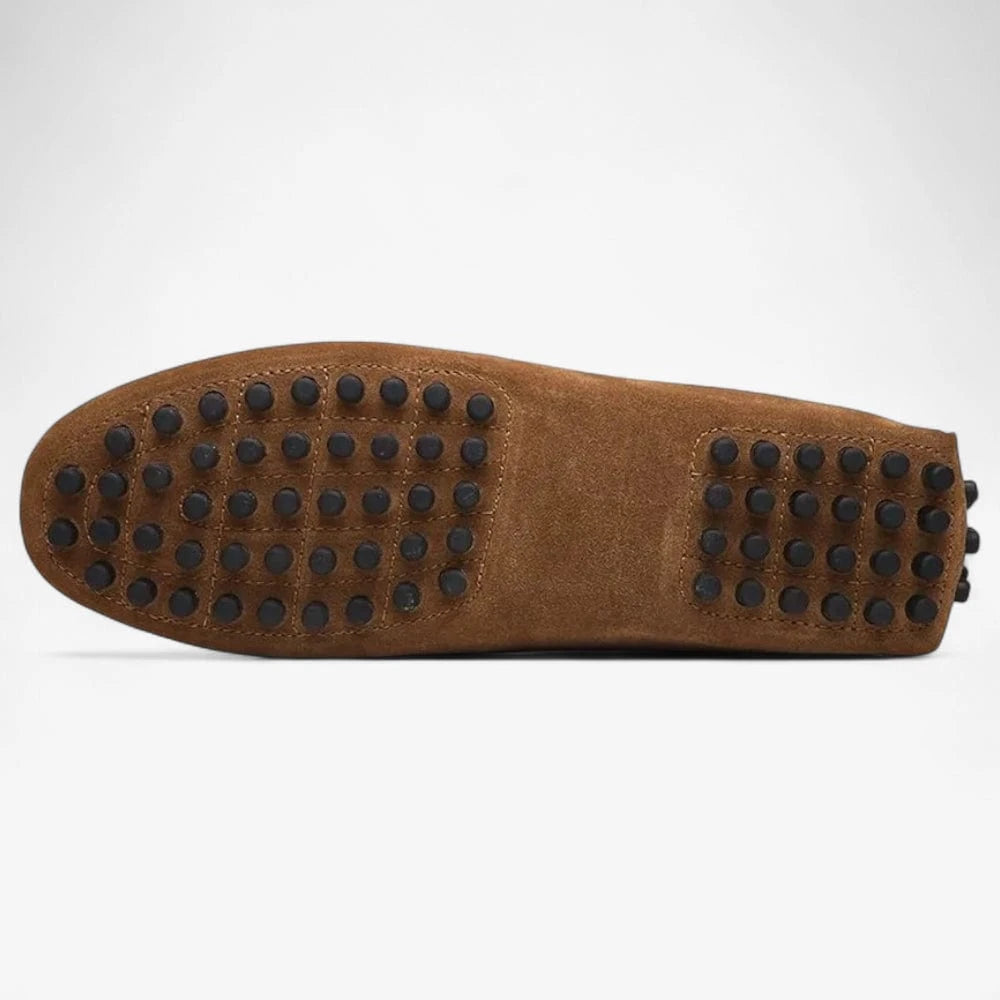 AtelierMocassin Mocassins Homme en Daim Marron Souple