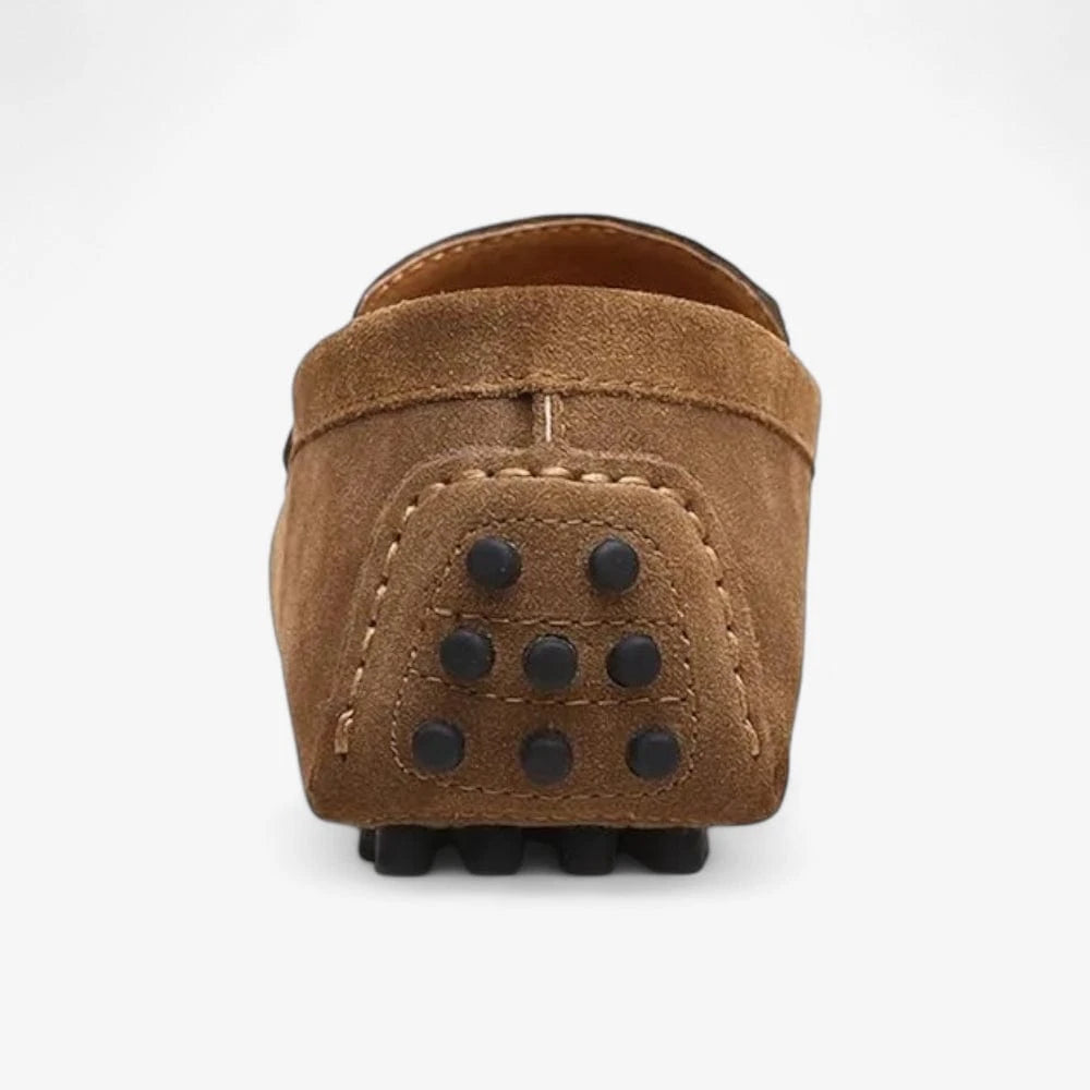 AtelierMocassin Mocassins Homme en Daim Marron Souple