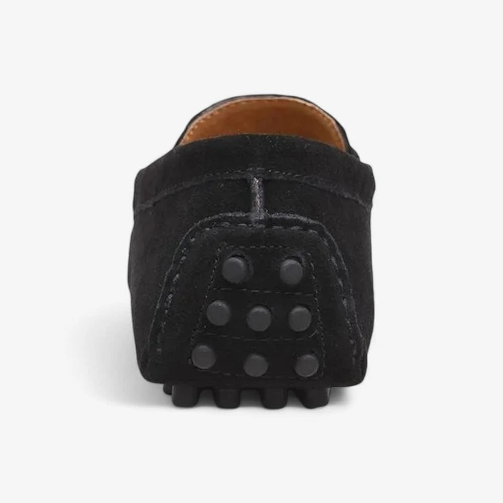 AtelierMocassin Mocassins Homme en Daim Noir Souple