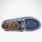 AtelierMocassin Mocassins Homme en Toile Bleu Marine Décontractés