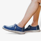 AtelierMocassin Mocassins Homme en Toile Bleu Marine Décontractés