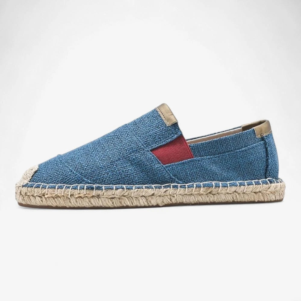 AtelierMocassin Mocassins Homme en Toile Bleu Marine – Style estival chic