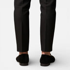 AtelierMocassin Mocassins Homme en Velours Noir