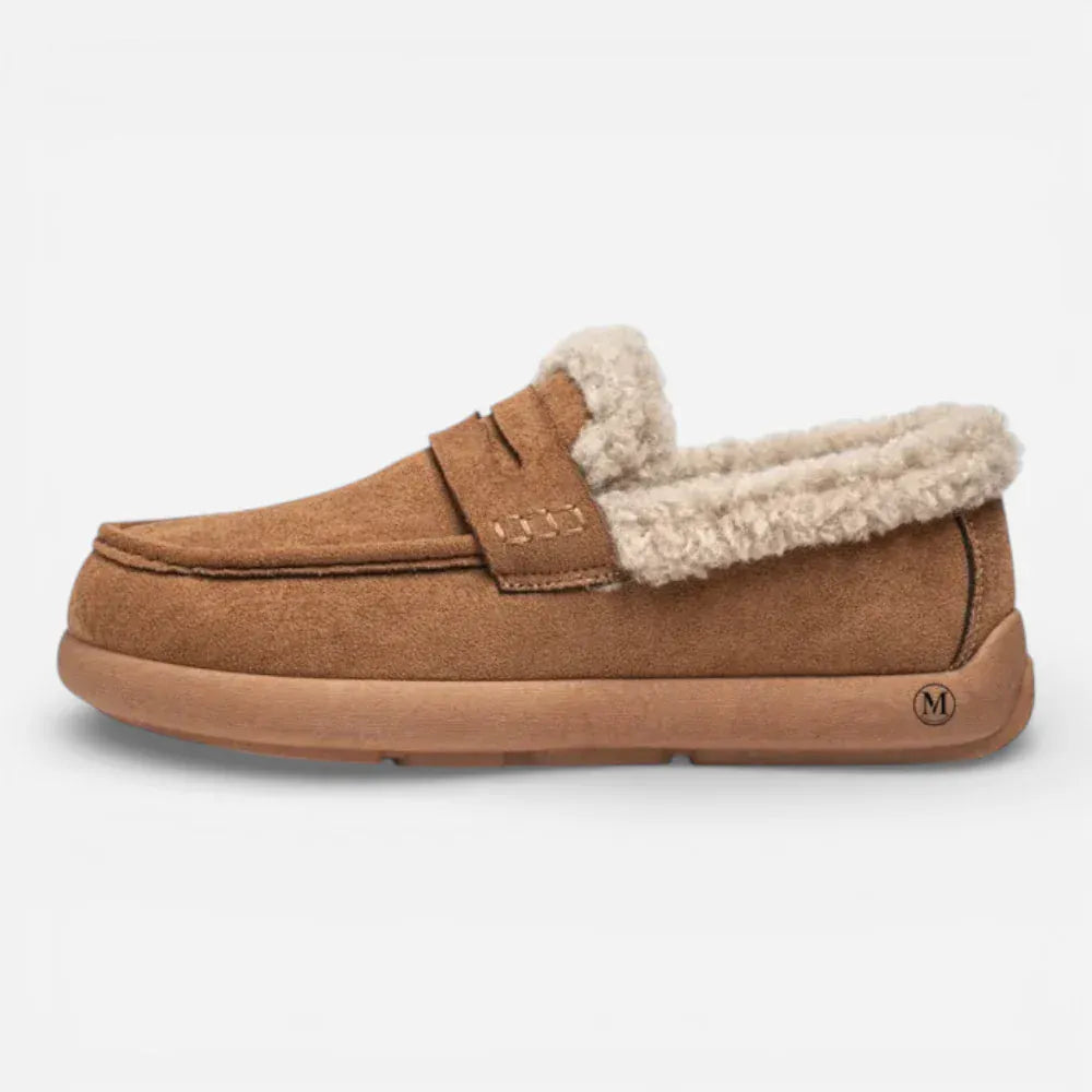 AtelierMocassin Mocassins Homme Hiver Marron de Conduite Slip-On