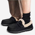 AtelierMocassin Mocassins Homme Hiver Noirs de Conduite Slip-On