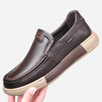 AtelierMocassin Mocassins Homme Slip-On en Cuir Marron Souple