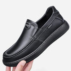 AtelierMocassin Mocassins Homme Slip-On en Cuir Noir Souple