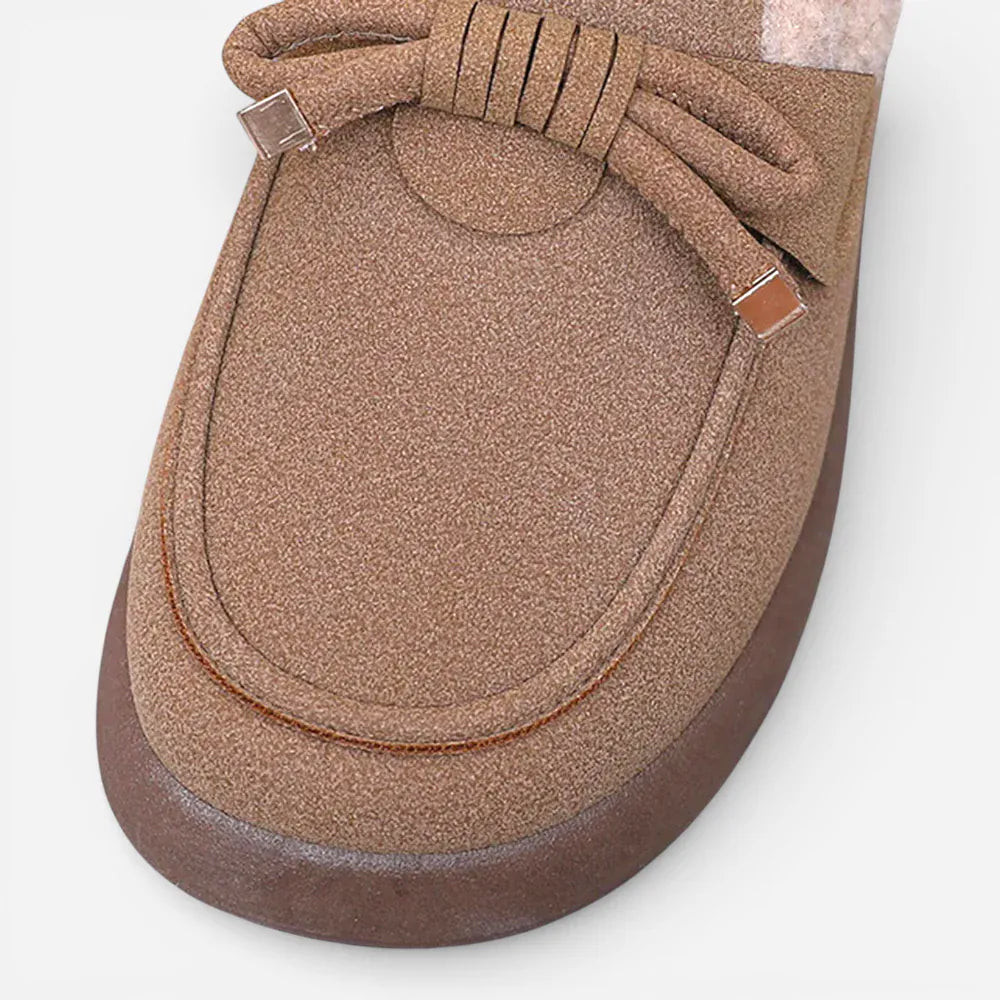 AtelierMocassin Mocassins Marron Clair Femme Hiver Slip-On