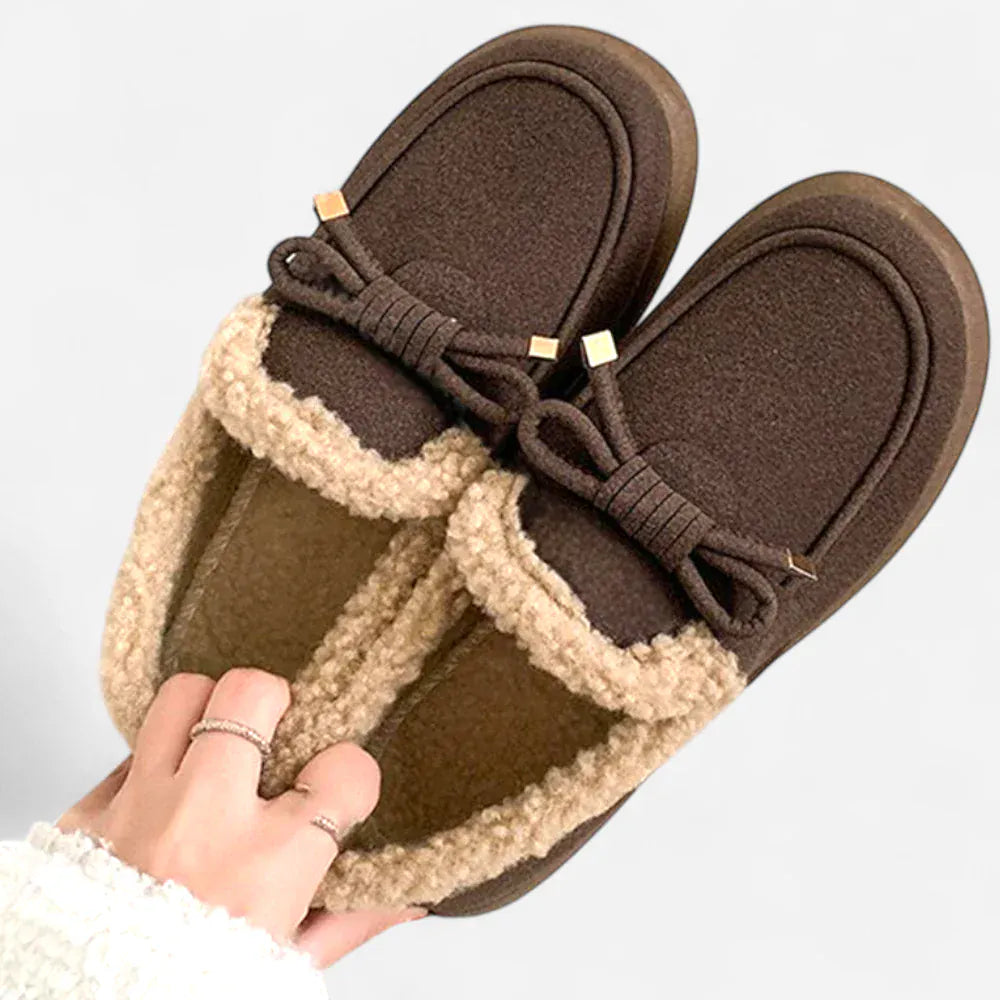 AtelierMocassin Mocassins Marron Foncé Femme Hiver Slip-On