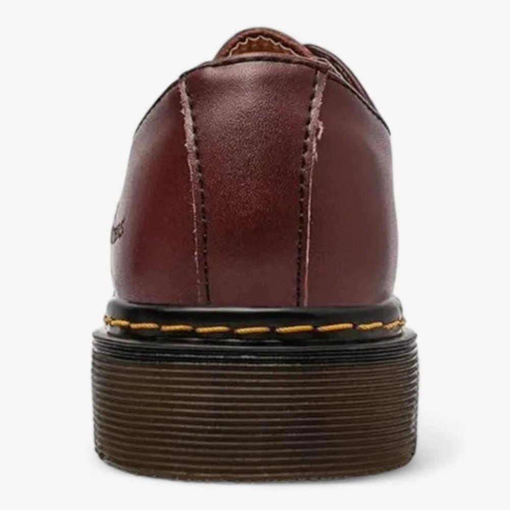 AtelierMocassin Mocassins Unisexe en Cuir Bordeaux Plateforme