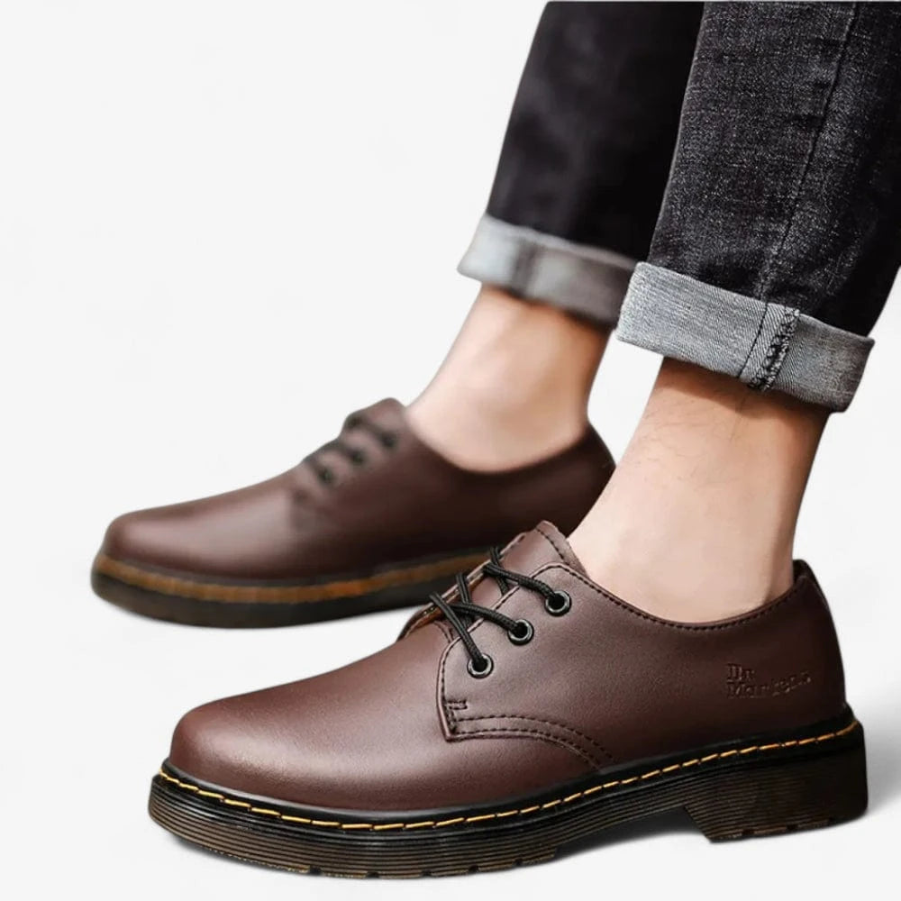 AtelierMocassin Mocassins Unisexe en Cuir Marron Plateforme
