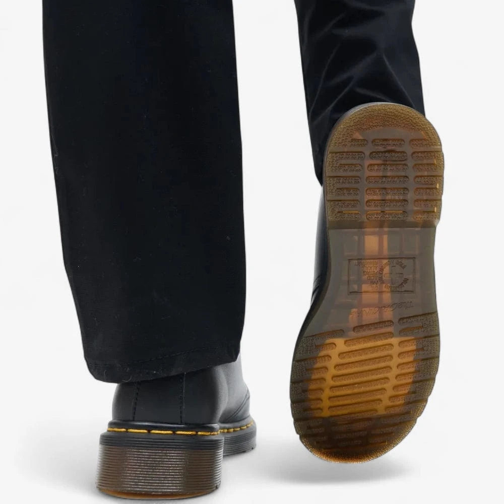 AtelierMocassin Mocassins Unisexe en Cuir Noir Plateforme
