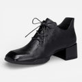 AtelierMocassin Noir / 34 Mocassins Femme en Cuir Noir Derby à Talon