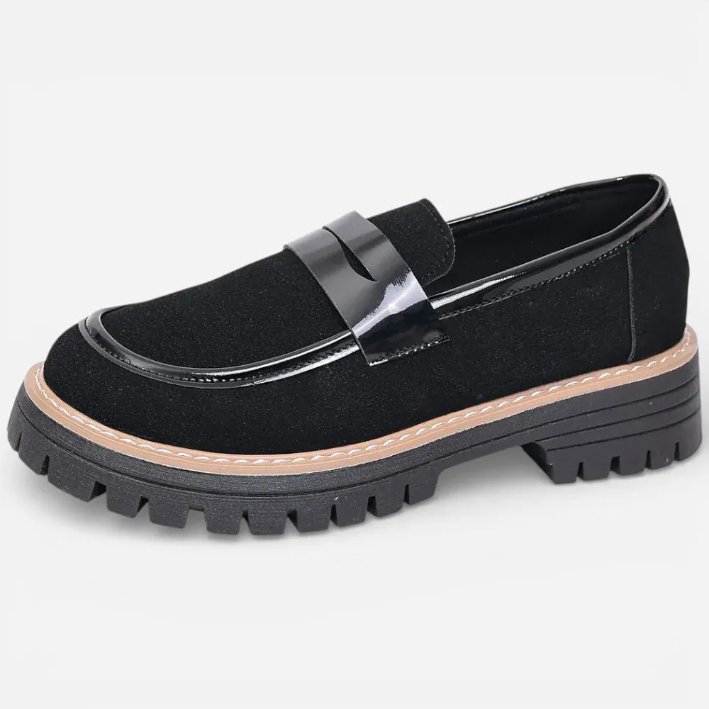 AtelierMocassin Noir / 36 Mocassins Noirs Femme Plateforme Penny Loafer