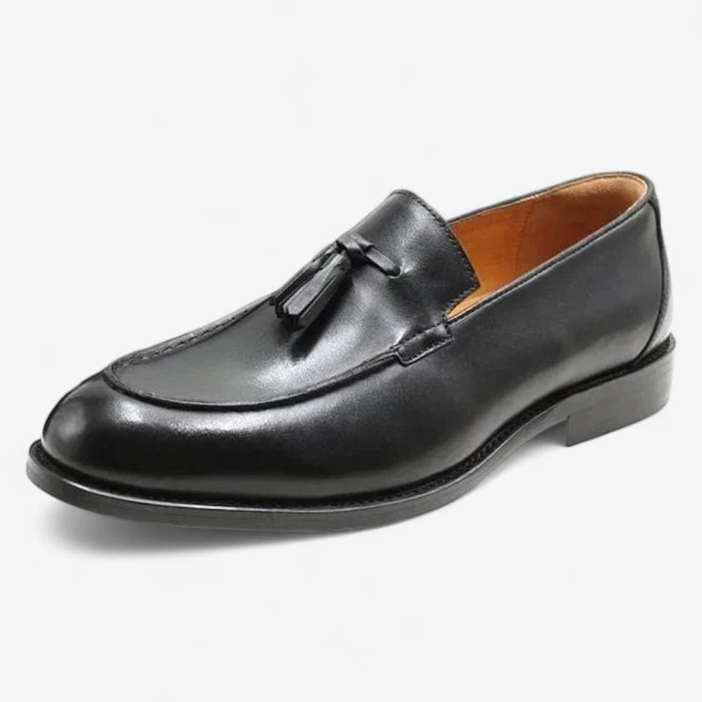 AtelierMocassin Noir / 38 Mocassin Homme Cuir Noir à Gland