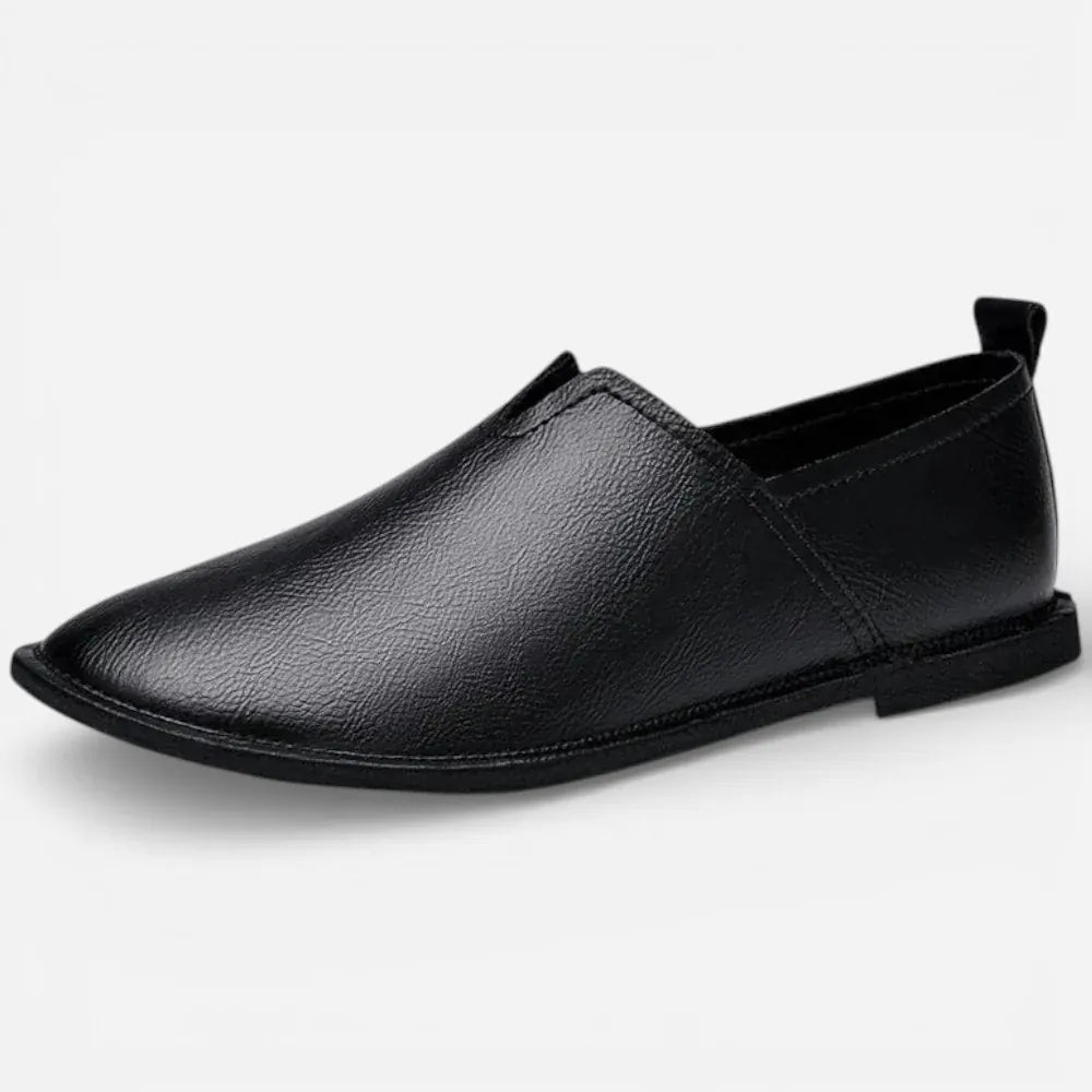 AtelierMocassin Noir / 38 Mocassins Homme en Cuir Noir Souple