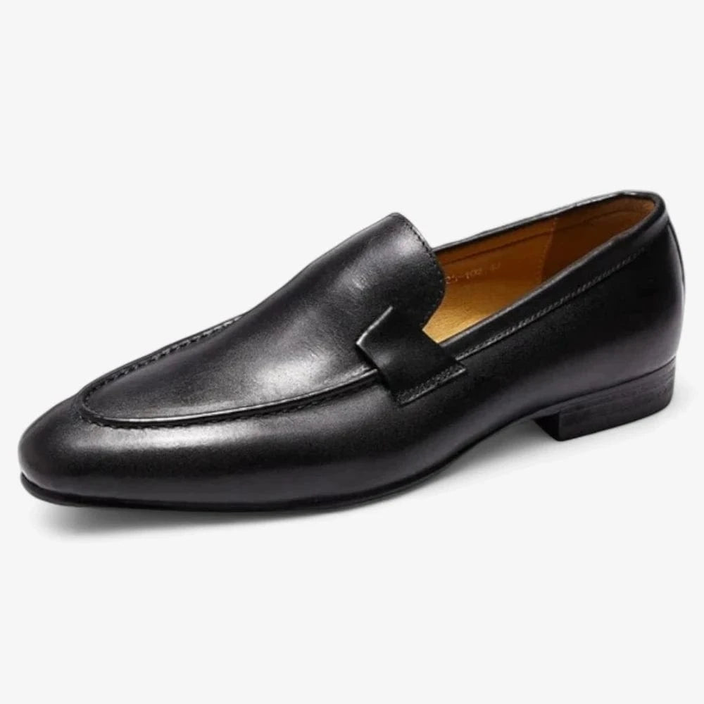 AtelierMocassin Noir / 39 Mocassins Homme en Cuir Noir – Élégance Classique