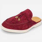 Mocassins Ouverts Unisexe Bordeaux