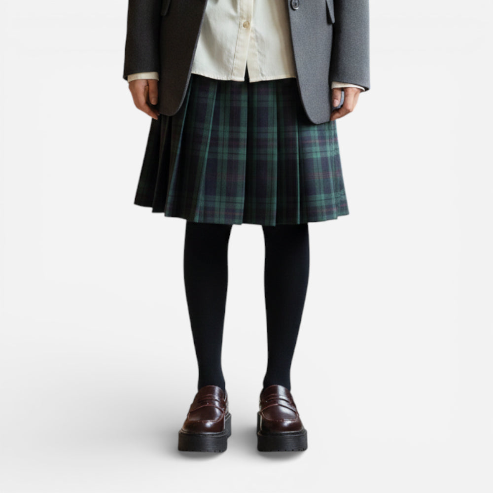 Mocassins Femme en Cuir Bordeaux Plateforme Slip-On