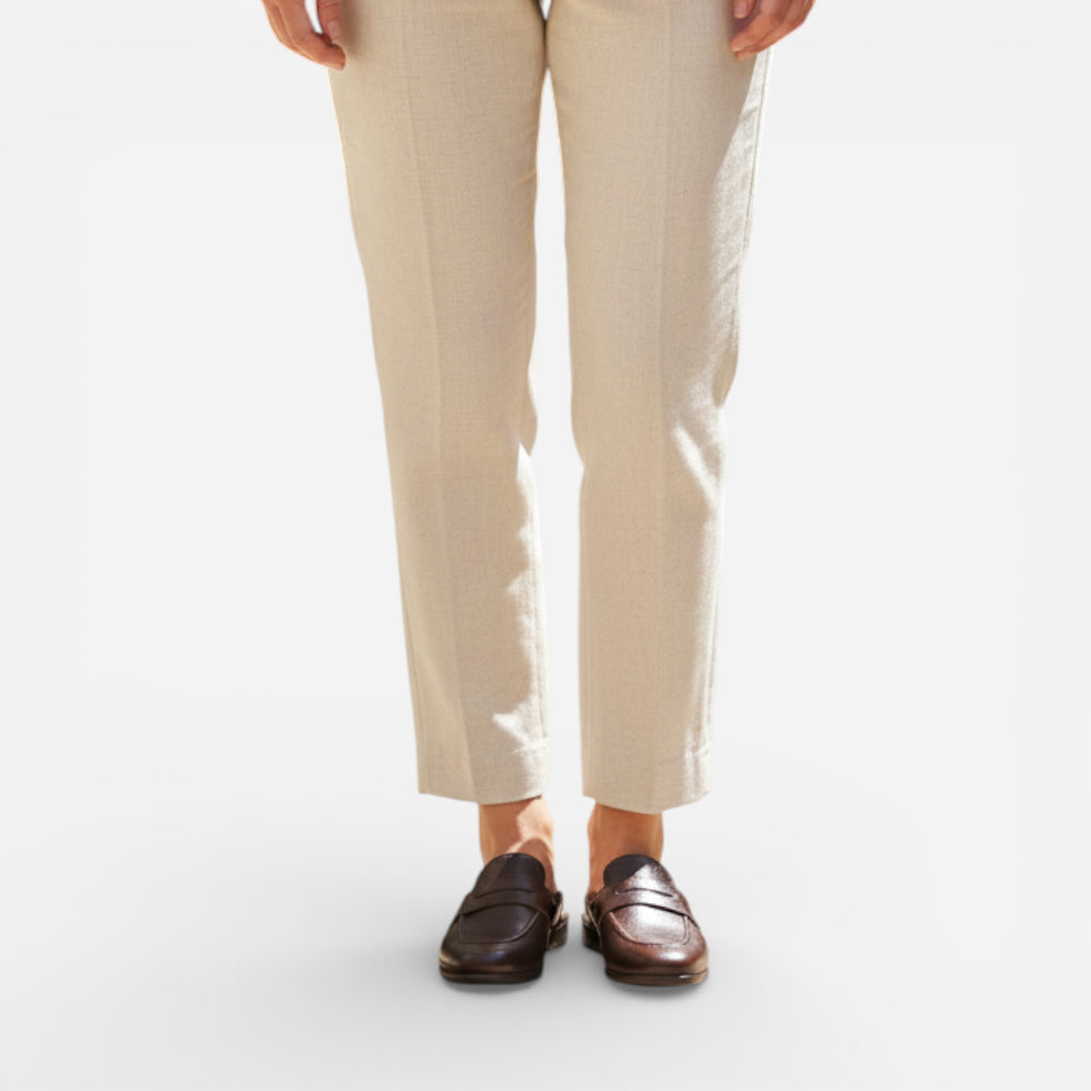 Mocassins Ouverts Femme en Cuir Marron