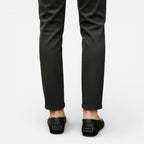 Mocassins Homme en Cuir Noir & Blanc Souple Slip-On